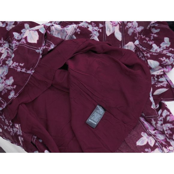 NWT $128 FREE PEOPLE Sully Mini Dress Floral Raisin Combo S - Picture 12 of 14